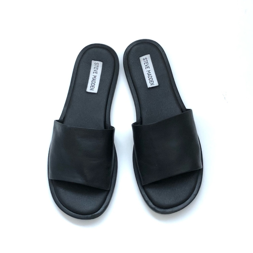 Steve Madden Black Sandals